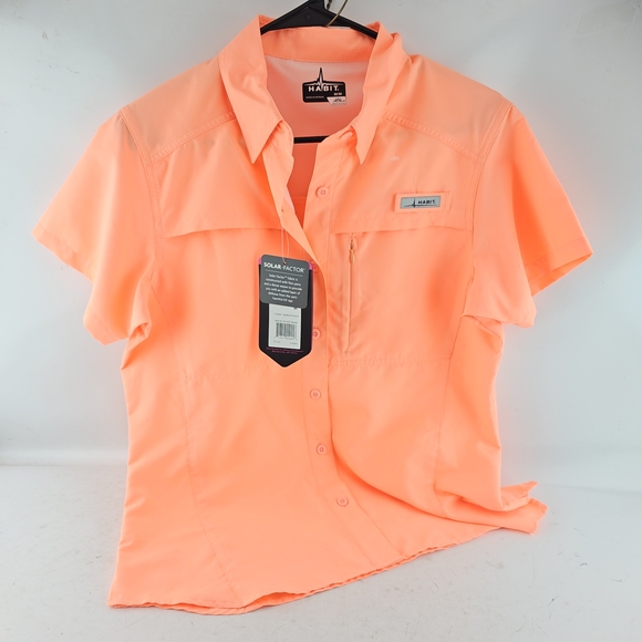 Habit Tops - Habitat Women's Peach Button Down Shirt